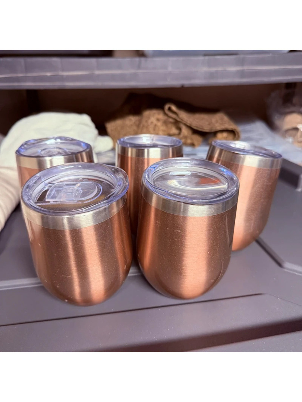 Stainless rose gold pink glasses (5)